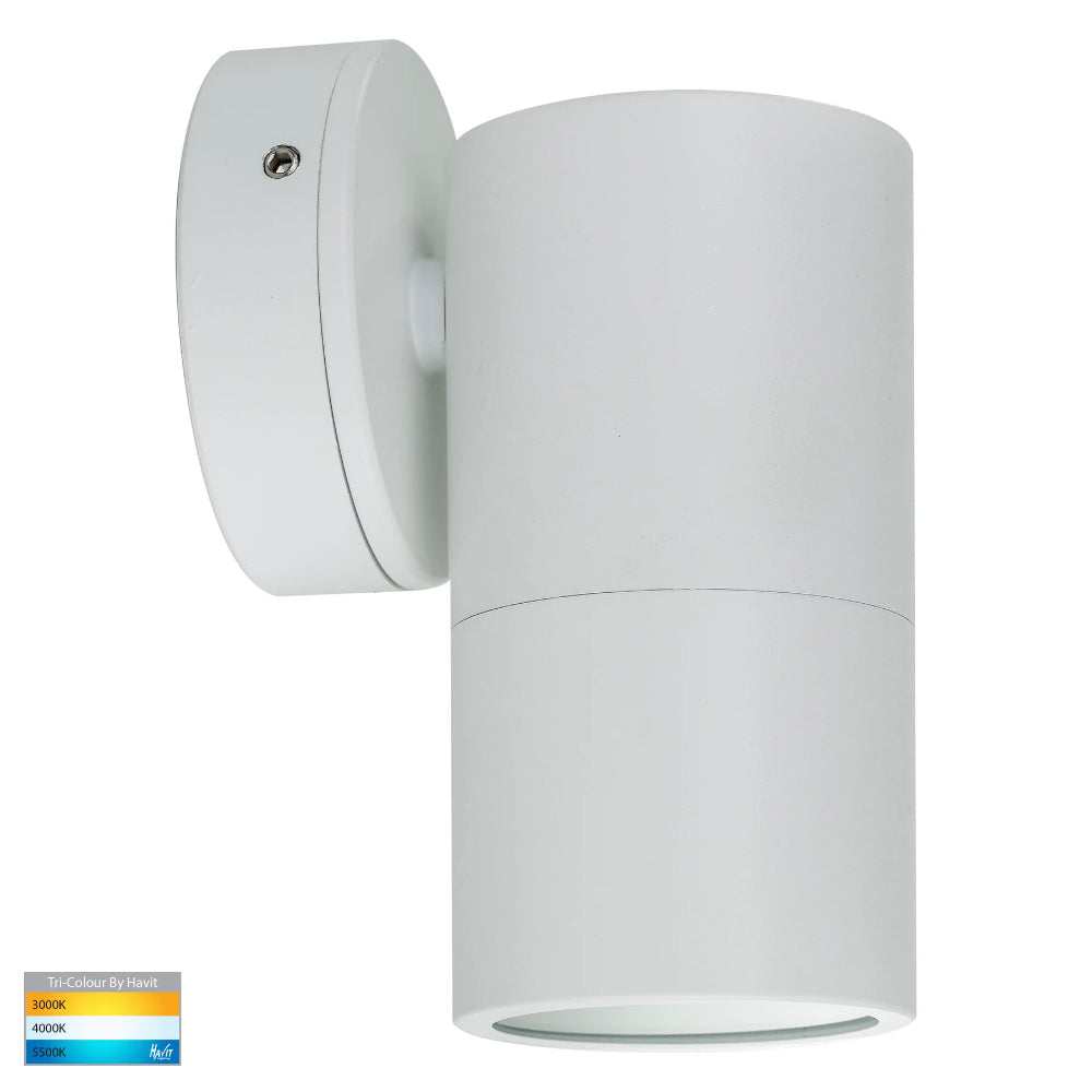 Tivah Single Fixed Wall Pillar Light White LED